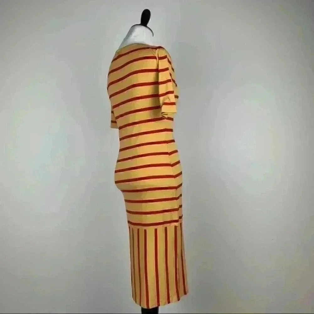 New Lularoe dress sz XXS 00-0 Julia striped pencil - Picture 3 of 10